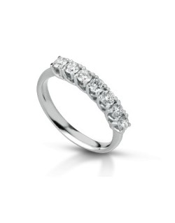 ANELLO FANTASIA IN ORO BIANCO 18 K CON DIAMANTE NATURALE E VVS