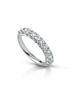 ANELLO FANTASIA IN ORO BIANCO 18 K CON DIAMANTE NATURALE E VVS