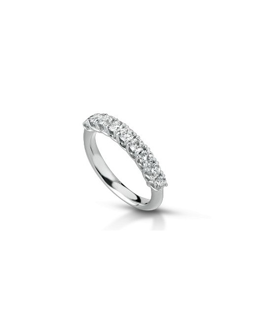 ANELLO FANTASIA IN ORO BIANCO 18 K CON DIAMANTE NATURALE E VVS