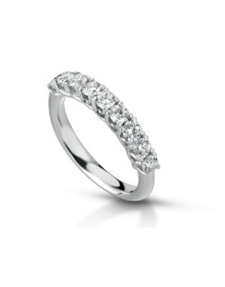 ANELLO FANTASIA IN ORO BIANCO 18 K CON DIAMANTE NATURALE E VVS