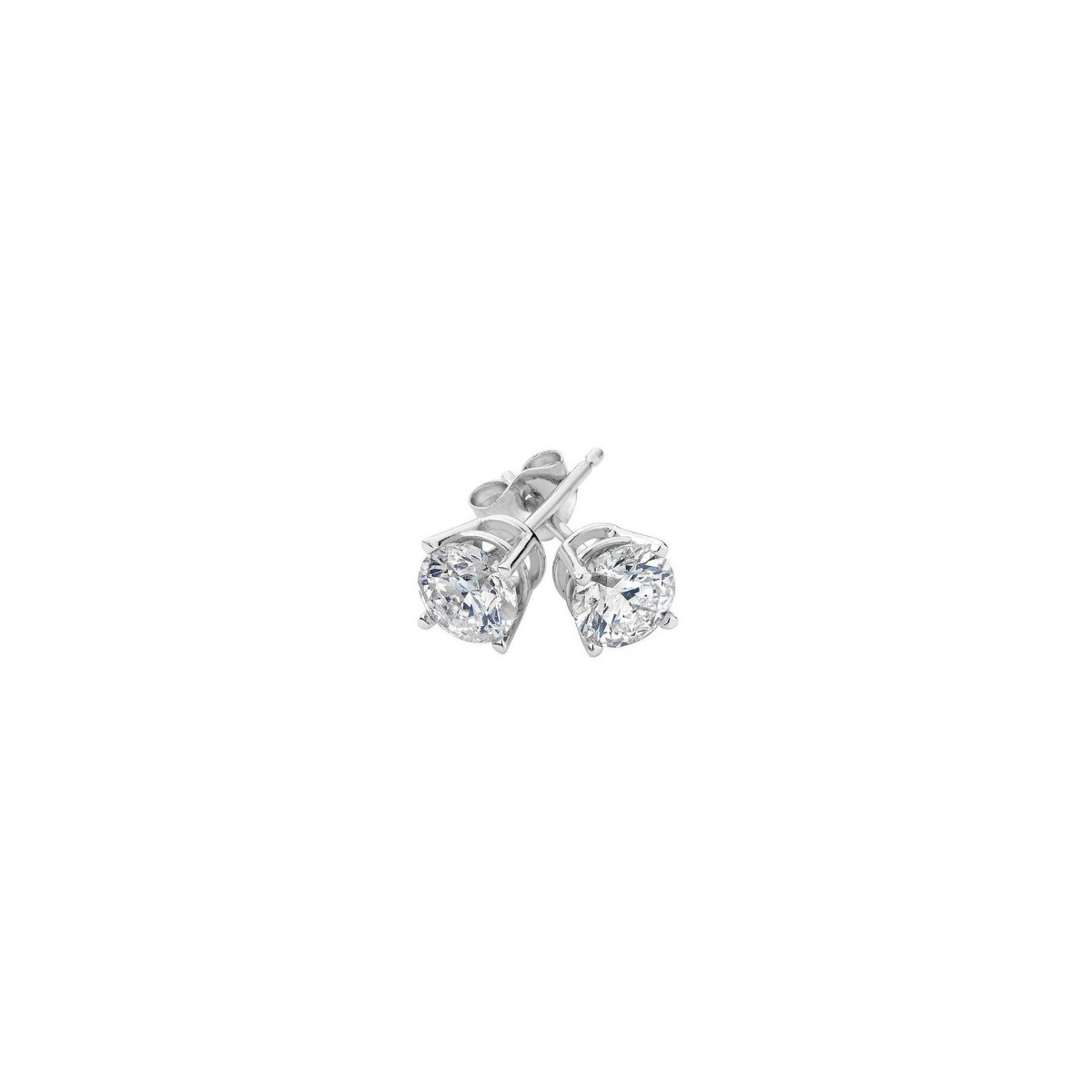 ORECCHINI IN ORO BIANCO 18 K CON DIAMANTI NATURALI CERTIFICATI