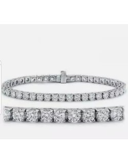 BRACCIALE TENNIS ORO BIANCO 18 K CON DIAMANTI NATURALI E VVS DOPPIO CERTIFICATO