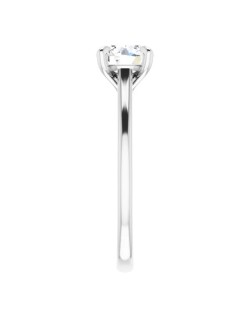 ANELLO SOLITARIO IN ORO BIANCO 18K CON DIAMANTE NATURALE CERTIFICATO DGC
