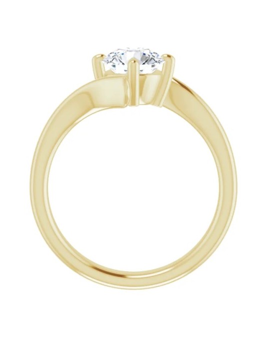 ANELLO SOLITARIO IN ORO GIALLO 18K CON DIAMANTE NATURALE CERTIFICATO DGC