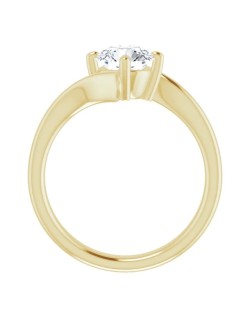 ANELLO SOLITARIO IN ORO GIALLO 18K CON DIAMANTE NATURALE CERTIFICATO DGC