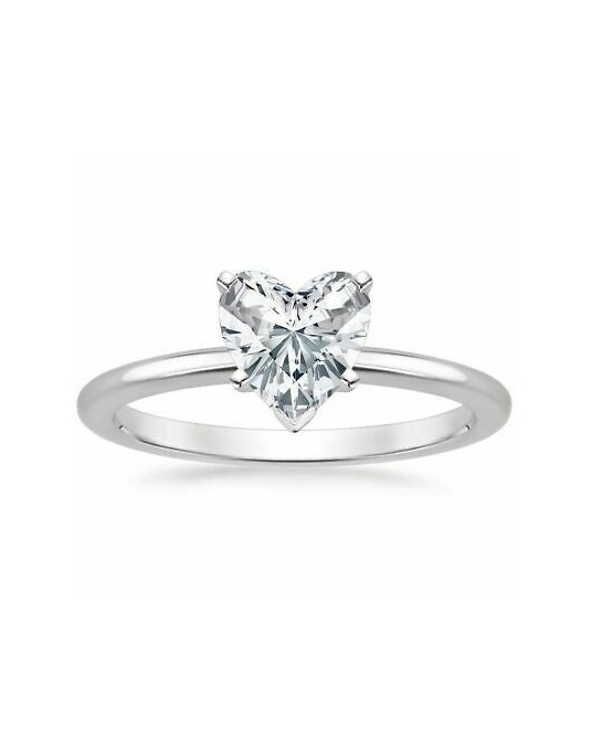 Anello fidanzamento Cuore Di Diamante naturale