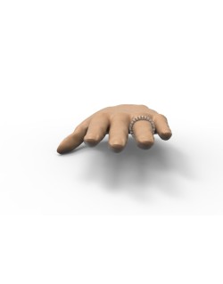 ANELLO RIVIERA VERETTA GIRO ORO BIANCO 18 K CON DIAMANTI NATURALI E VVS