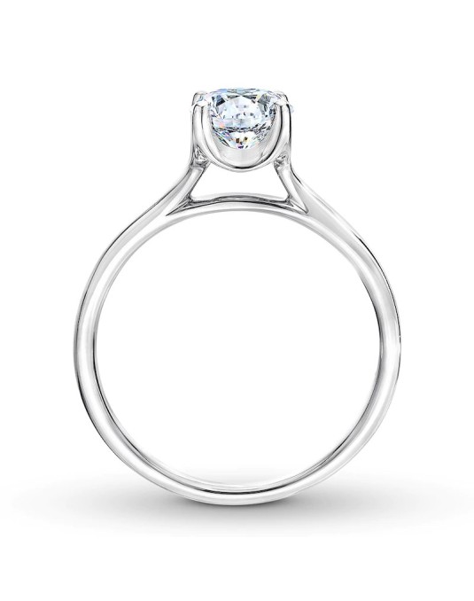 ANELLO SOLITARIO IN ORO BIANCO 18K CON DIAMANTE NATURALE CERTIFICATO DGC