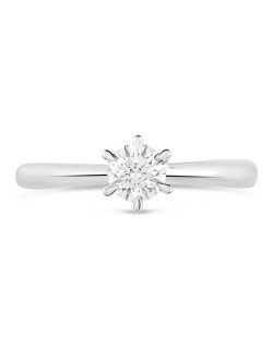 Anello Solitario 6 Griffe Lato A