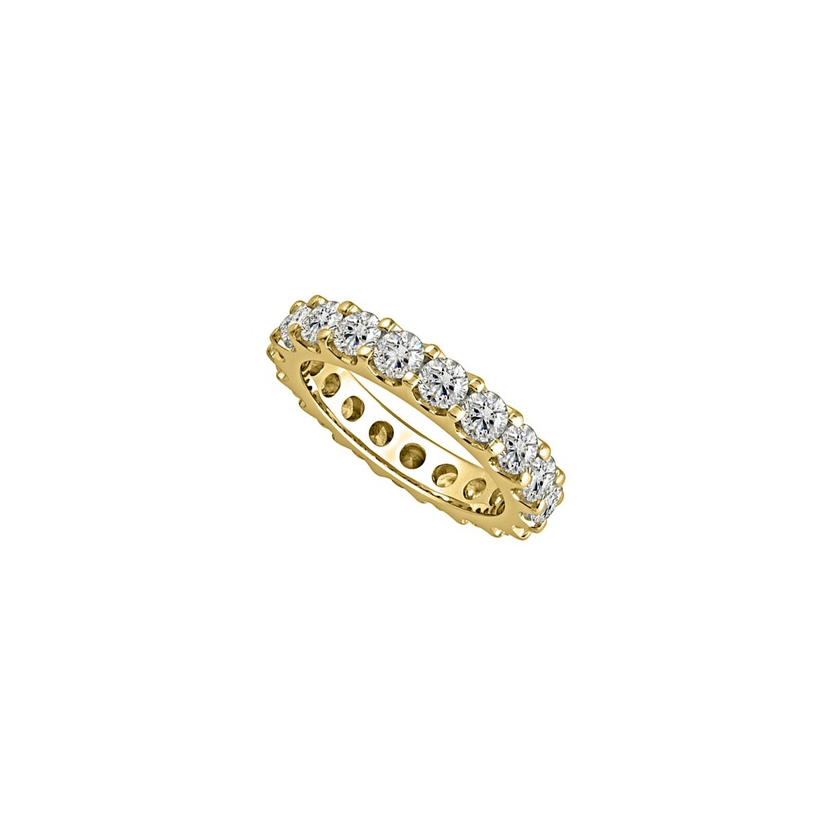 ANELLO ETERNITY IN ORO GIALLO 18K CON DIAMANTI NATURALI CERTIFICATI DGC