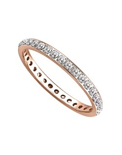 ANELLO ETERNITY IN ORO ROSA 18K CON DIAMANTI NATURALI CERTIFICATI DGC