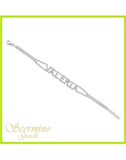 BRACCIALE VALERIA IN ORO BIANCO 18K CON DIAMANTI NATURALI E VVS