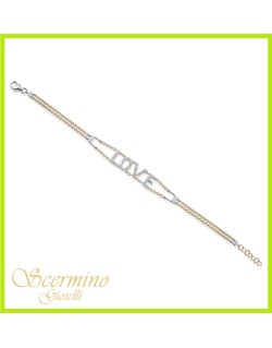 BRACCIALE LOVE IN ORO GIALLO 18K CON DIAMANTI NATURALI E VVS