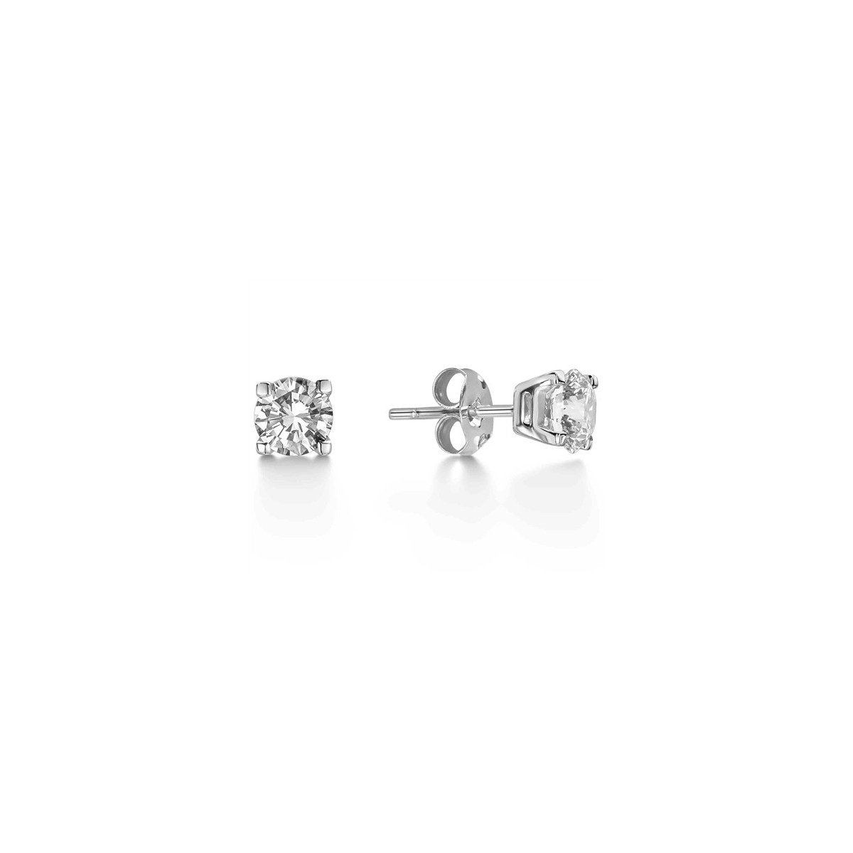 ORECCHINI IN ORO BIANCO 18K CON DIAMANTI NATURALI CERTIFICATI DGC