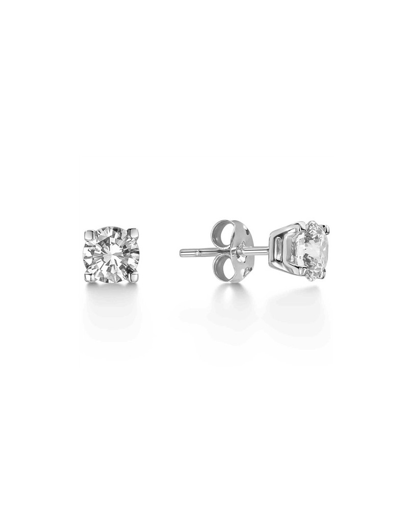 ORECCHINI IN ORO BIANCO 18K CON DIAMANTI NATURALI CERTIFICATI DGC