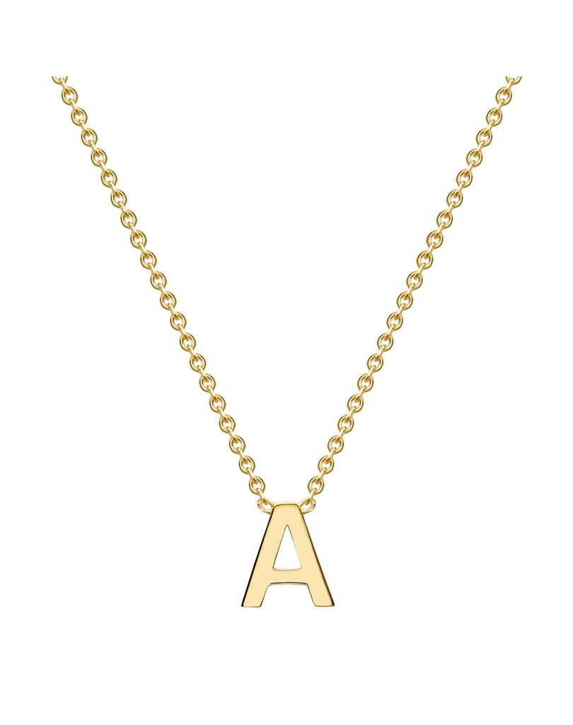 COLLANA PERSONALIZZATA CON LETTERA IN ORO GIALLO 18K