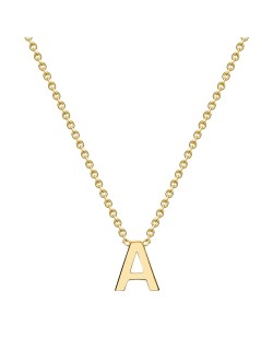 COLLANA PERSONALIZZATA CON LETTERA IN ORO GIALLO 18K