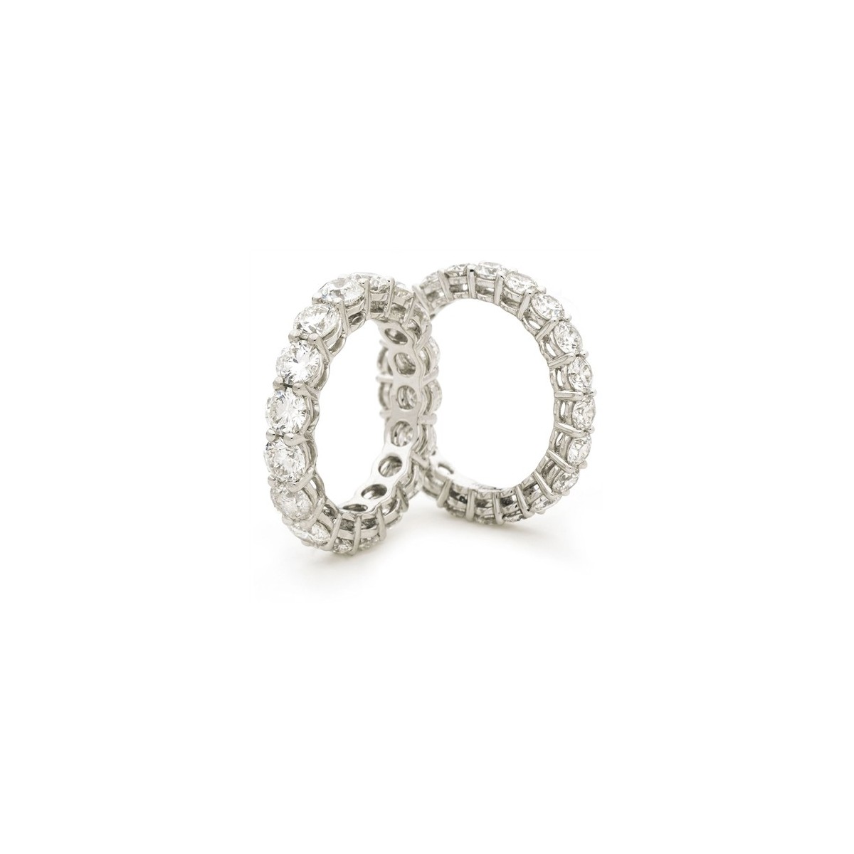 ANELLO ETERNITY IN ORO BIANCO 18K CON DIAMANTI NATURALI CERTIFICATI DGC
