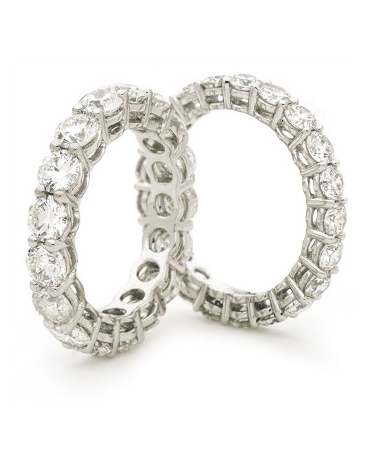 ANELLO ETERNITY IN ORO BIANCO 18K CON DIAMANTI NATURALI CERTIFICATI DGC