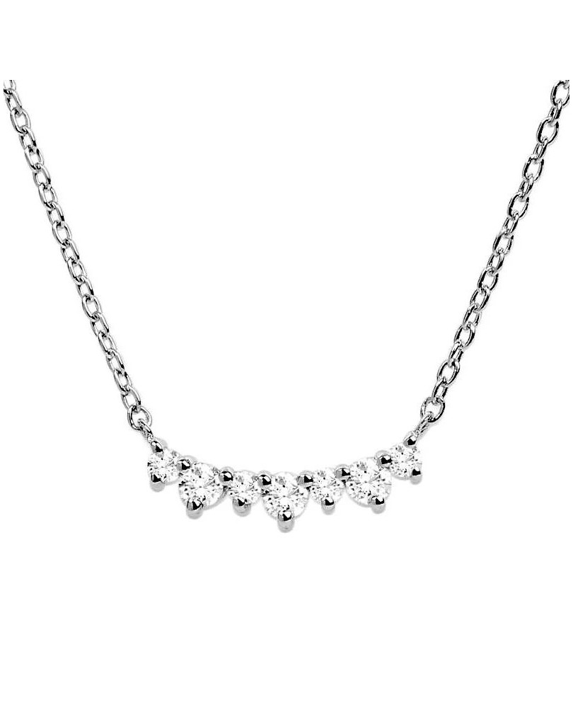 COLLANA FANTASIA IN ORO BIANCO CON DIAMANTI E-VVS2