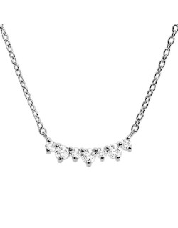 COLLANA FANTASIA IN ORO BIANCO CON DIAMANTI E-VVS2