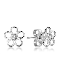 ORECCHINI FANTASIA IN ORO BIANCO 18K CON DIAMANTI