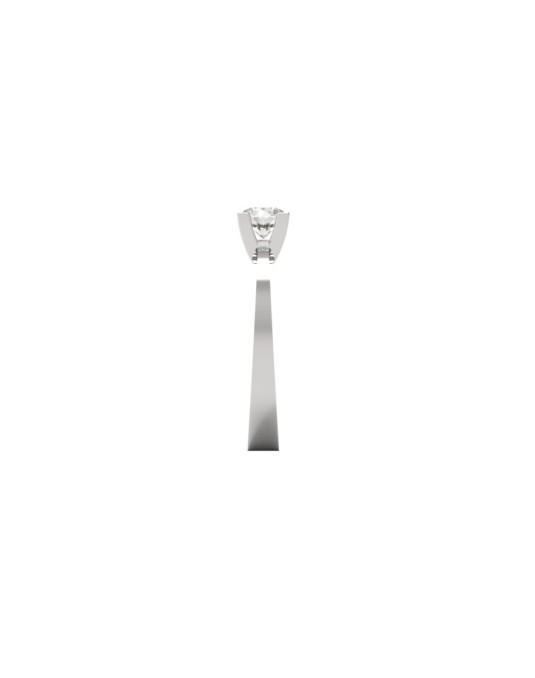 ANELLO DI FIDANZAMENTO DIAMANTE IN ORO BIANCO 18K CON DIAMANTE NATURALE CERTIFICATO DGC
