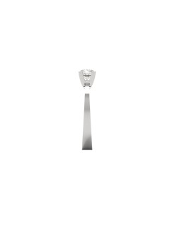 ANELLO DI FIDANZAMENTO DIAMANTE IN ORO BIANCO 18K CON DIAMANTE NATURALE CERTIFICATO DGC