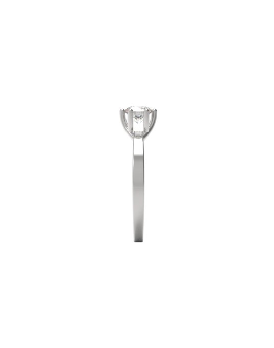 ANELLO FIDANZAMENTO DIAMANTE IN ORO BIANCO 18K CON DIAMANTE NATURALE CERTIFICATO DGC