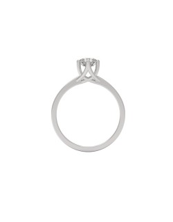 ANELLO FIDANZAMENTO DIAMANTE IN ORO BIANCO 18K CON DIAMANTE NATURALE CERTIFICATO DGC