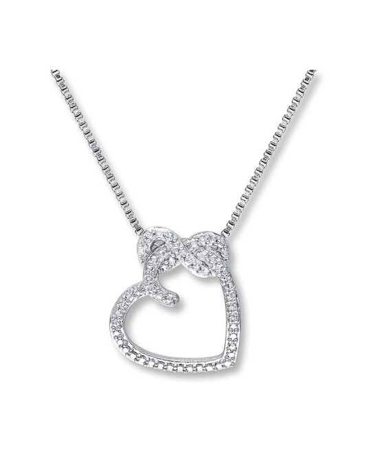 CIONDOLO FANTASIA IN ORO BIANCO 18K CON DIAMANTI NATURALI E VVS