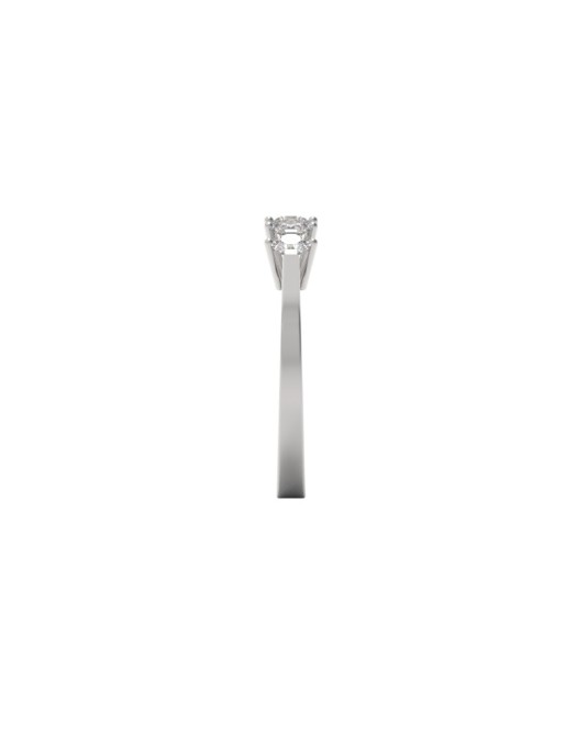 ANELLO RIVIERA IN ORO BIANCO 18K CON DIAMANTI NATURALI CERTIFICATI DGC