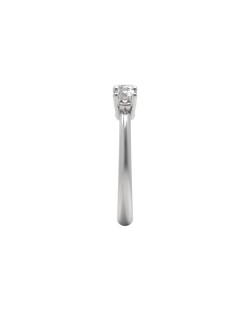 ANELLO TRILOGY IN ORO BIANCO 18K CON DIAMANTI NATURALI E VVS