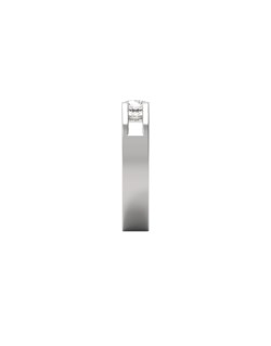 ANELLO PROPOSTA MATRIMONIO IN ORO BIANCO 18K CON DIAMANTE NATURALE CERTIFICATO DGC
