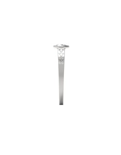 ANELLO DA FIDANZAMENTO IN ORO BIANCO 18K CON DIAMANTE NATURALE CERTIFICATO DGC