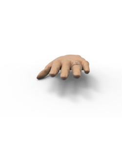SOLITARIO ANELLO FIDANZAMENTO IN ORO BIANCO 18K CON DIAMANTE NATURALE CERTIFICATO DGC