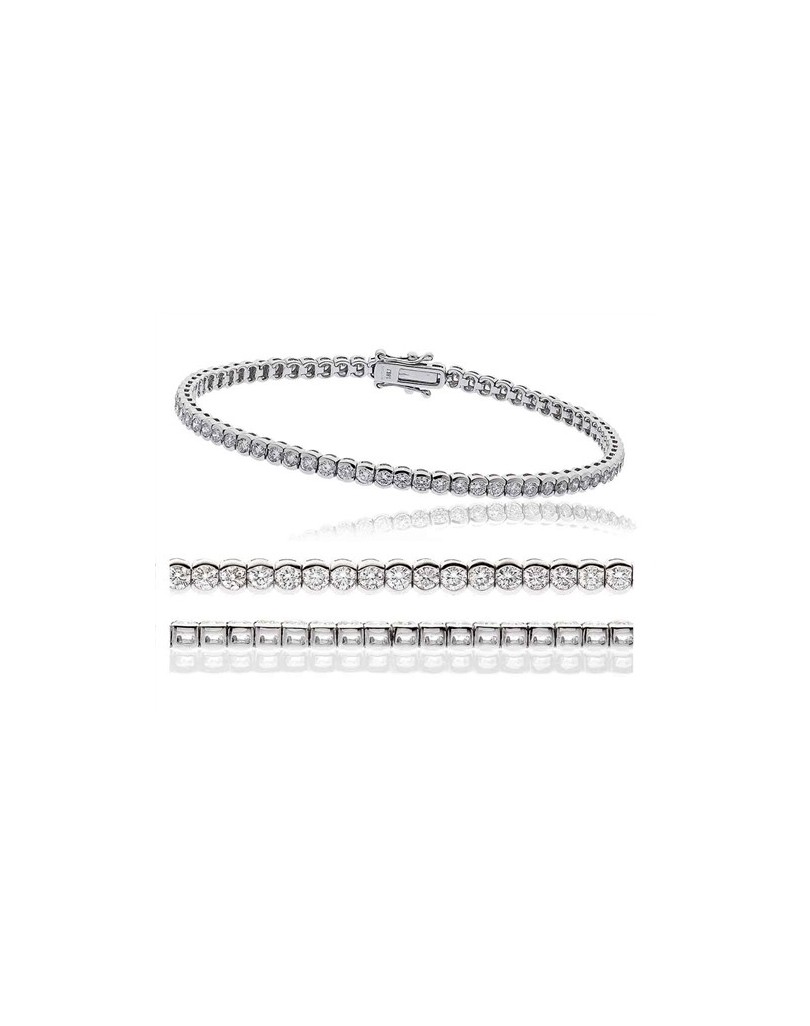 BRACCIALE UOMO DIAMANTI 6 CARATI IN ORO BIANCO