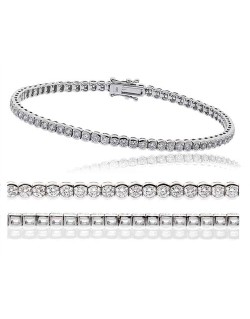 BRACCIALE UOMO DIAMANTI 6 CARATI IN ORO BIANCO