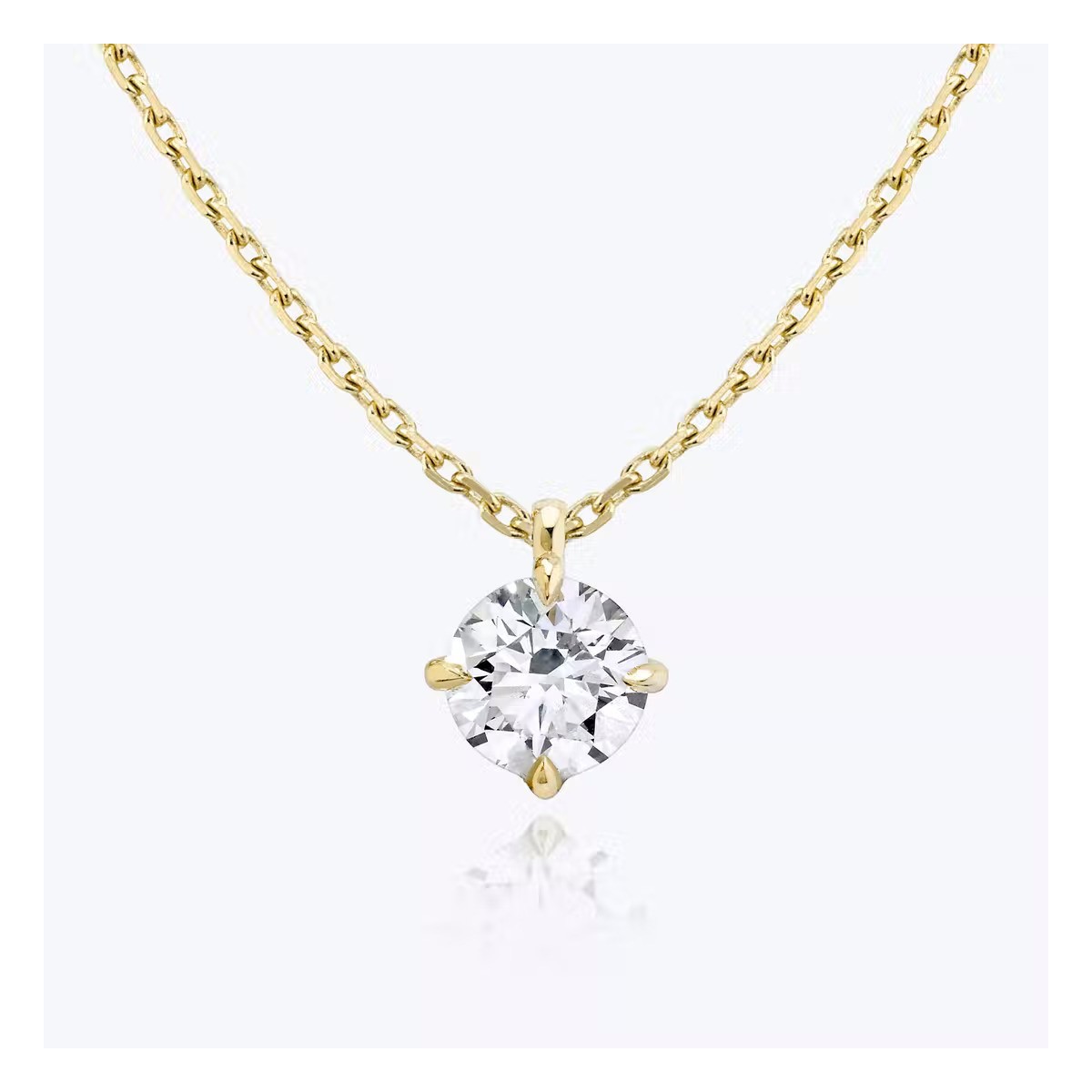 CIONDOLO PUNTO LUCE DIAMANTE IN ORO GIALLO 18K