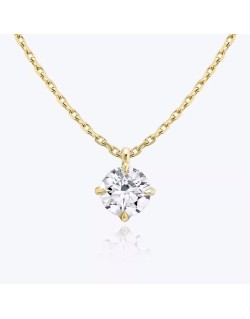 CIONDOLO PUNTO LUCE DIAMANTE IN ORO GIALLO 18K