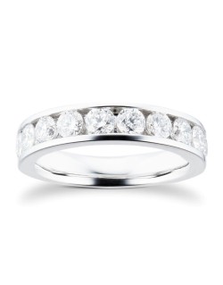 ETERNITY ANELLO IN ORO BIANCO 18K CON DIAMANTI NATURALI