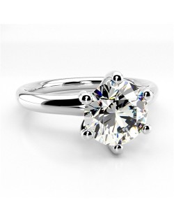 ANELLI DA MATRIMONIO ORO BIANCO 18K CON DIAMANTE NATURALE