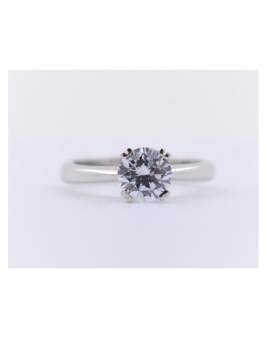SOLITARIO DIAMANTE 1 CARATO IN ORO BIANCO 18K