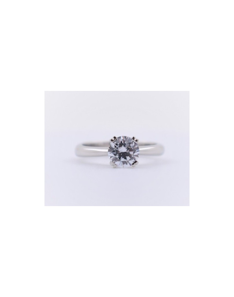 SOLITARIO DIAMANTE 1 CARATO IN ORO BIANCO 18K