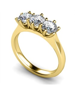 TRILOGY ORO GIALLO 18K CON DIAMANTI NATURALI