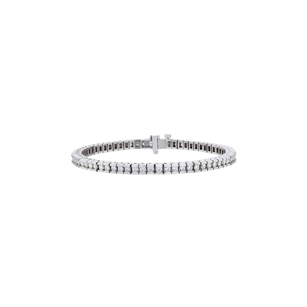 BRACCIALETTI TENNIS IN ORO BIANCO CON DIAMANTI NATURALI