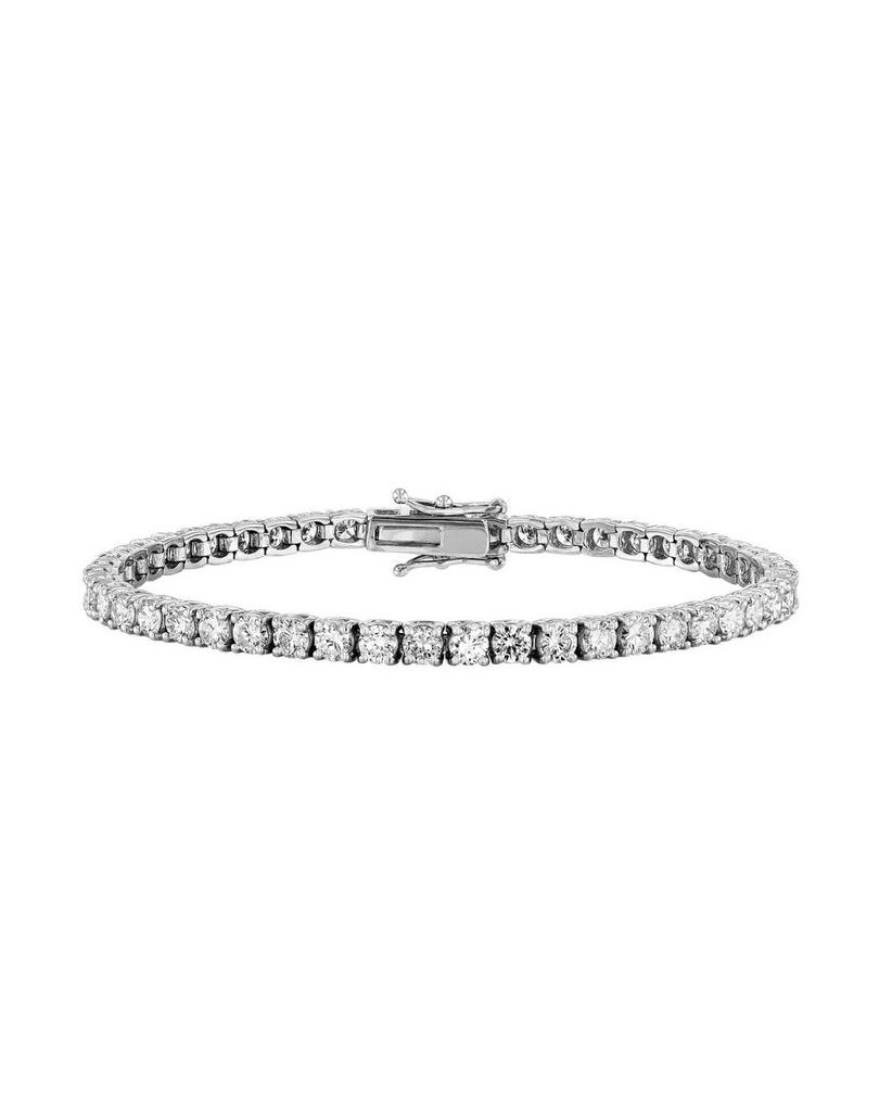 BRACCIALE DI DIAMANTI IN ORO BIANCO 18K CON DIAMANTI NATURALI