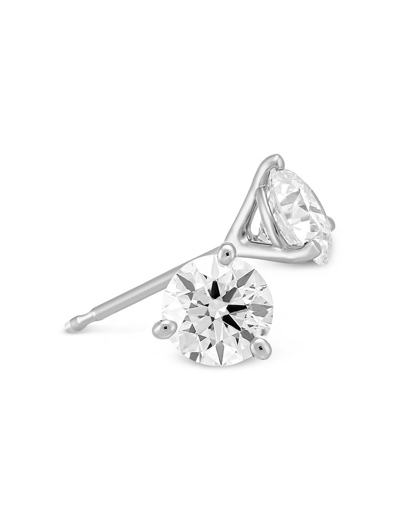 ORECCHINI DI DIAMANTI IN ORO BIANCO 18K CON DIAMANTI NATURALI