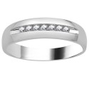 ANELLO UOMO ORO BIANCO 18K CON DIAMANTI NATURALI