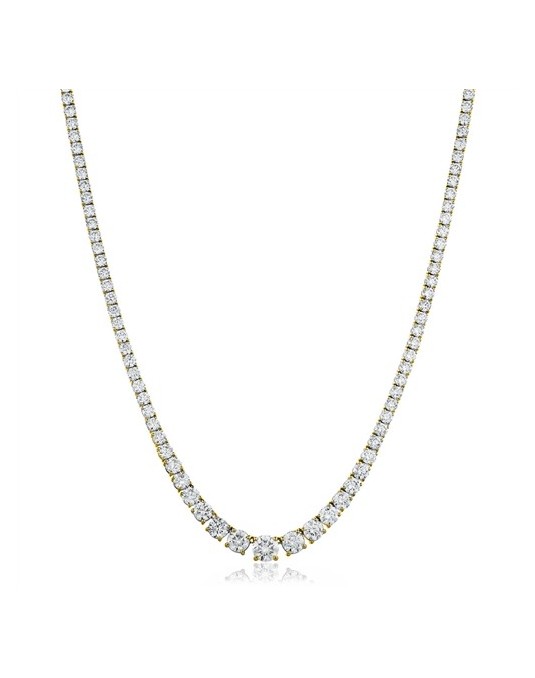 COLLIER UOMO ORO GIALLO 18K CON DIAMANTI NATURALI